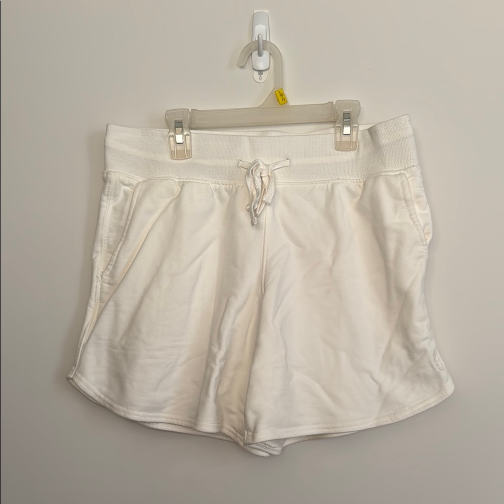 FP Movement by Free People Cream Drawstring Athletic Shorts